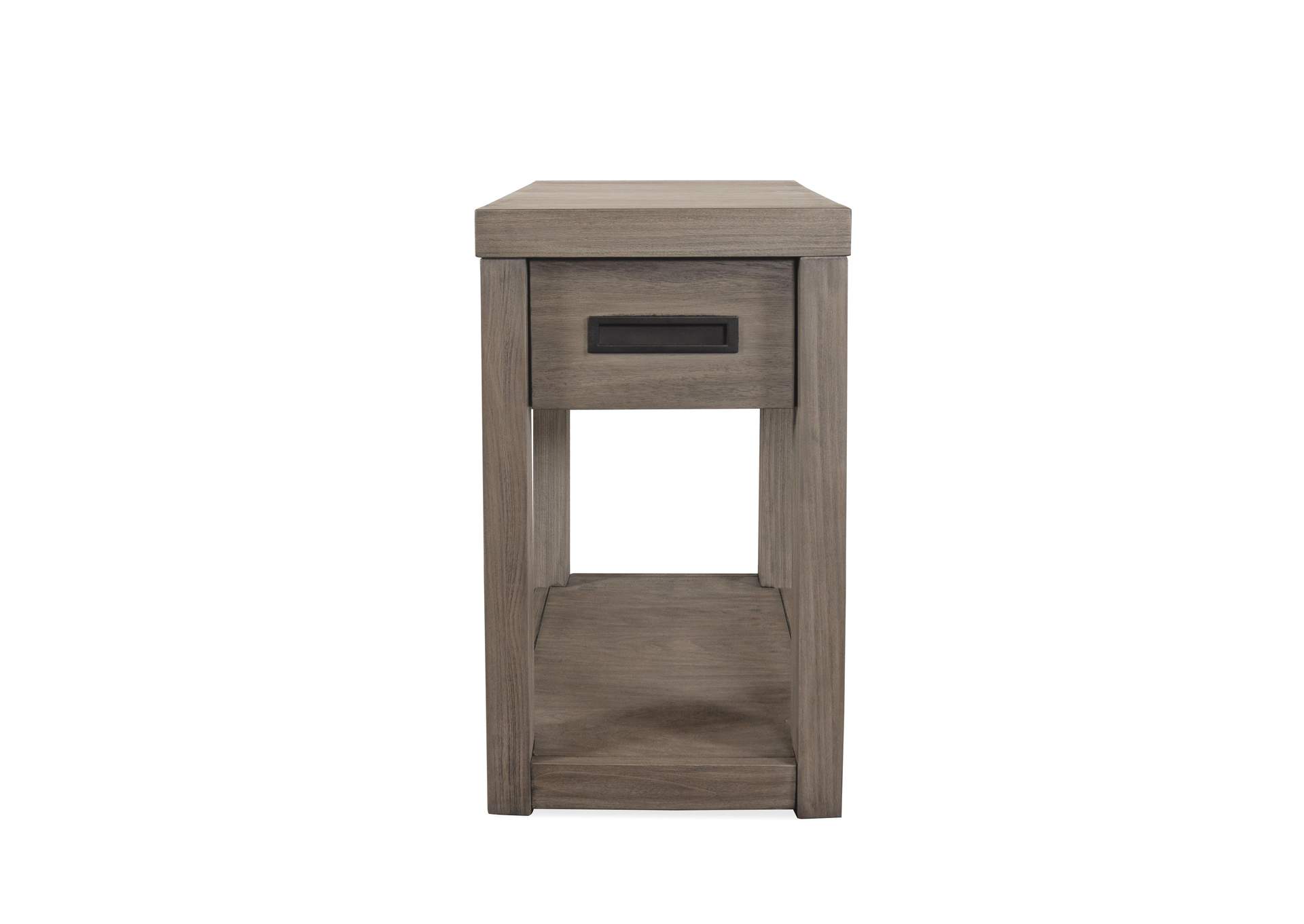 Riata Gray Chairside Table,Riverside