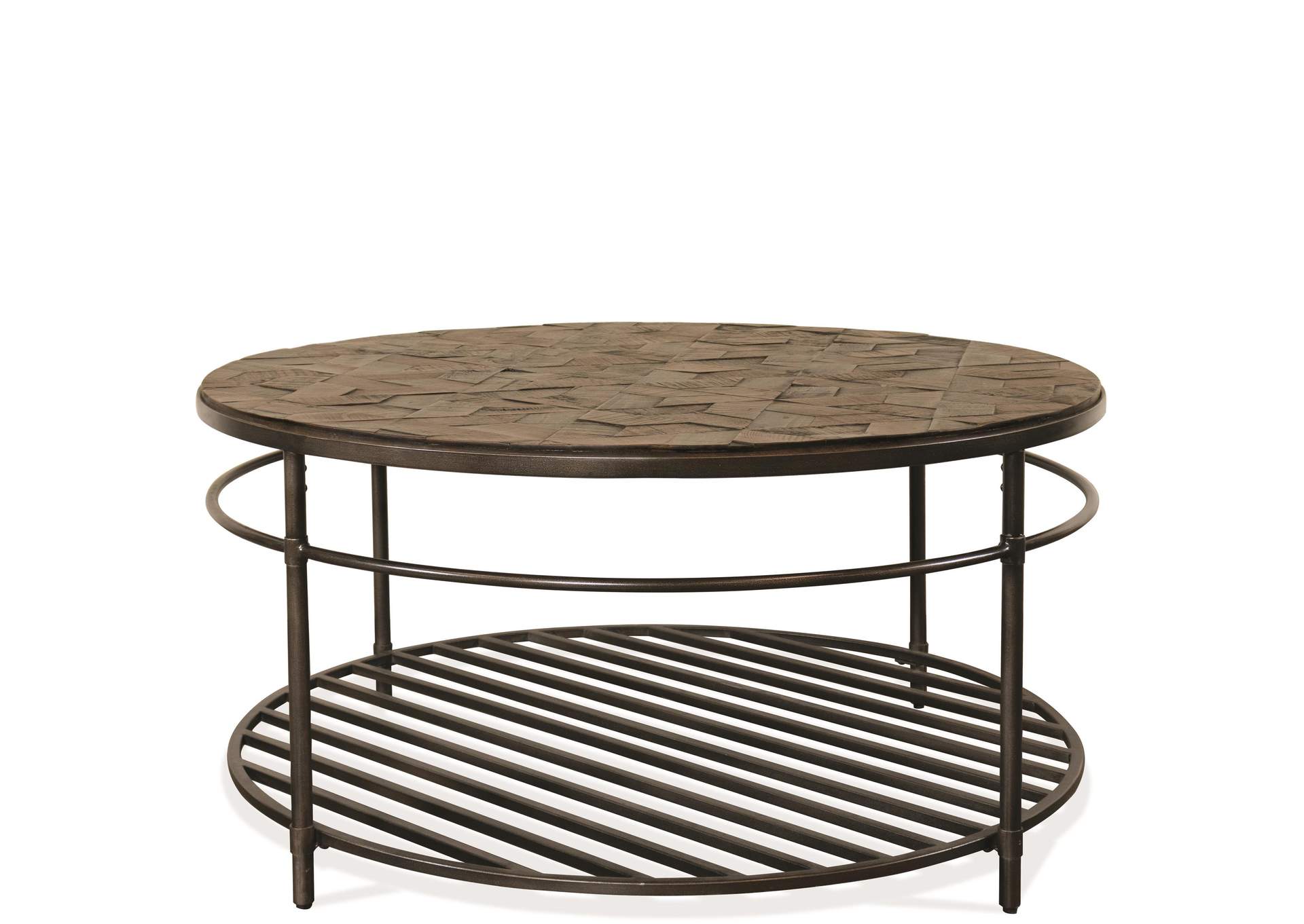 Hillcrest Cardamom Round Cocktail Table,Riverside