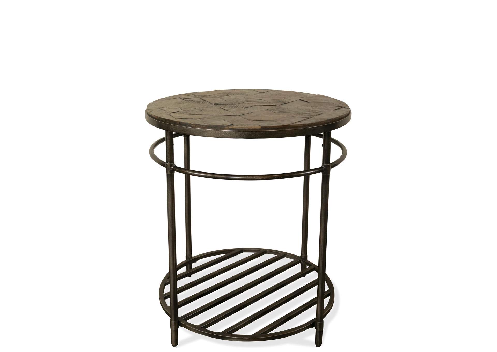 Hillcrest Cardamom Round End Table,Riverside