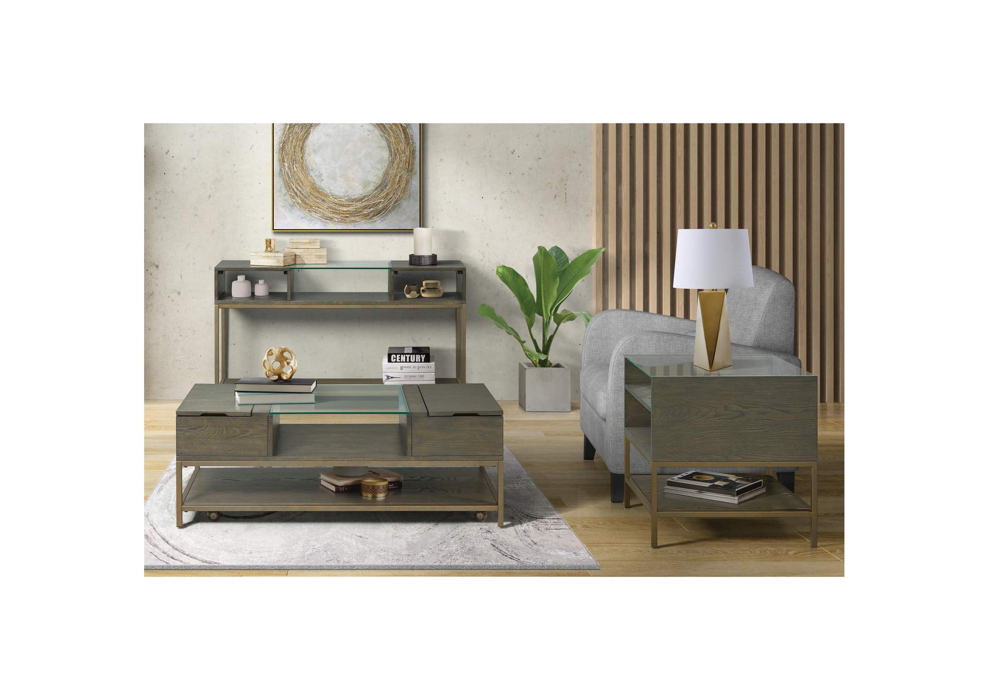 Hyde Rectangle Console Table,Riverside