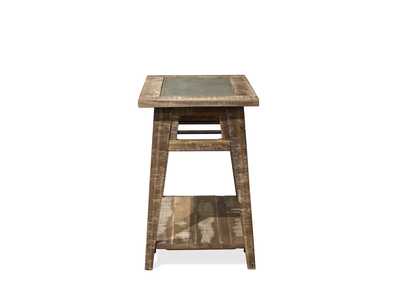 Rowan Rough-hewn Gray Chairside Table