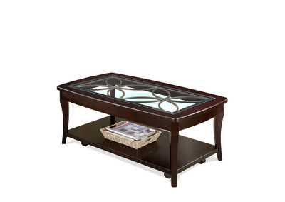 Annandale Dark Mahogany Rectangle Cocktail Table