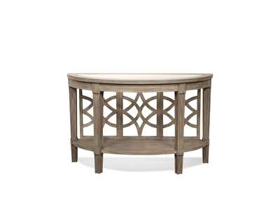 Image for Parkdale Dove Grey Demilune Sofa Table