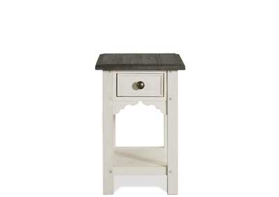 Image for Grand Haven Feathrd Whit/rich Chrcoal Chairside Table