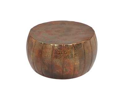 Image for Gema Hammered Copper Drum Cocktail Table