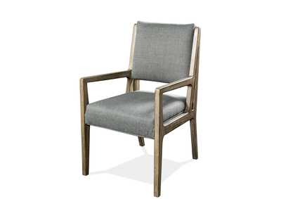 Image for Milton Park Primitive Silk Upholstered Arm Chair 2in [Set of 2]