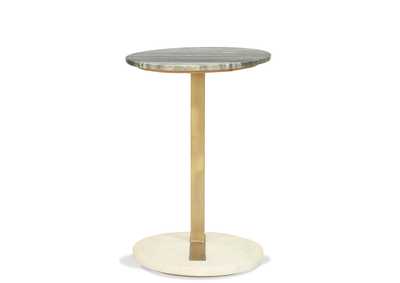 Image for Austin Brushed Brass Round Side Table