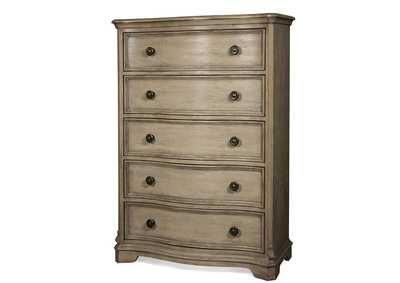 Image for Corinne Sun-drenched Acacia 5-drawer Chest