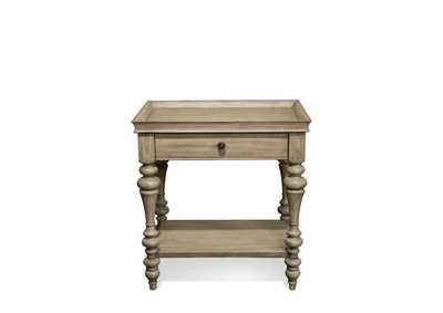 Image for Corinne Sun-drenched Acacia Leg Nightstand-wood Top