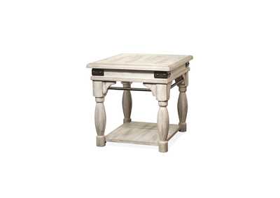 Image for Regan Farmhouse White End Table