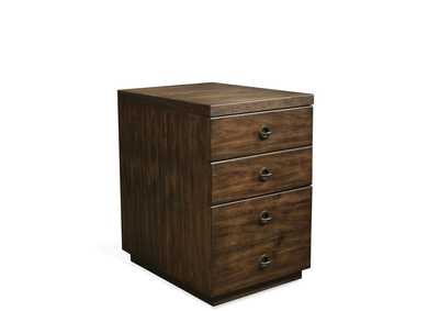 Image for Perspectives Brushed Acacia Mobile File Cabinet