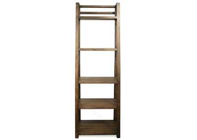 Image for Perspectives Brushed Acacia Leaning Bookcase