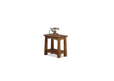 Image for Craftsman Home Americana Oak Chairside Table