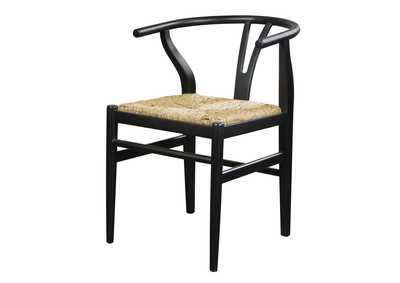 Image for Mix-n-match Chairs Glossy Black Wishbone Side Chair 2in [Set of 2]