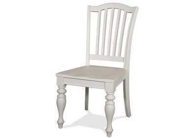 Image for Mix-n-match Chairs Dover White Side Chair Wood Seat 2in [Set of 2]