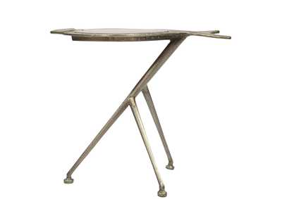 Image for Raquel Dark Sheesham/raw Nickel Fish Table