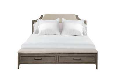 Image for Vogue Gray Wash King Upholstered Storage Bed