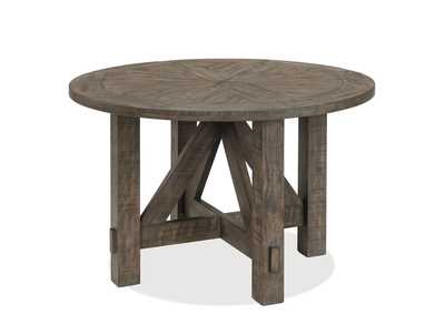 Image for Bradford Rustic Coffee Round Dining Table