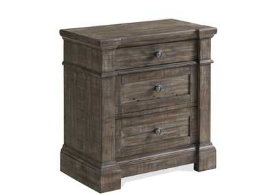 Image for Bradford Rustic Coffee 3-drawer Nightstand