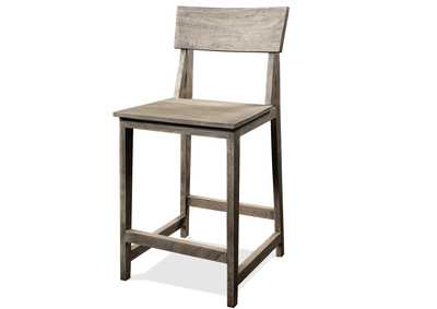 Image for Waverly Sandblasted Gray Counter Stool 2in [Set of 2]