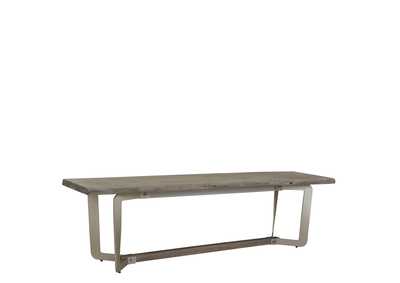 Image for Waverly Sandblasted Gray Dining Bench 1in