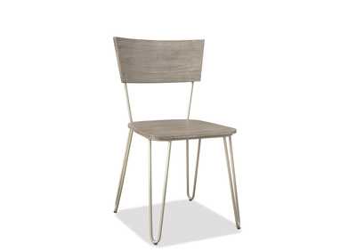 Image for Waverly Sandblasted Gray Side Chair 2in [Set of 2]