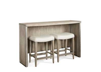 Image for Sophie Natural Sofa Table W/2 Upholstered Stools