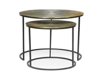 Image for Portia Vintage Iron 2pc Nesting Cocktail Tables