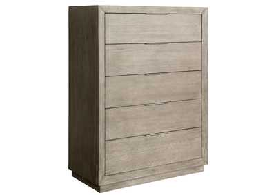 Image for Zoey Urban Gray 5-drawer Chest