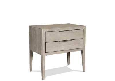 Image for Zoey Urban Gray 2-drawer Nightstand