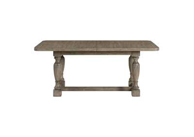 Image for Louis Farmhouse Antique Oak Trestle Dining Table