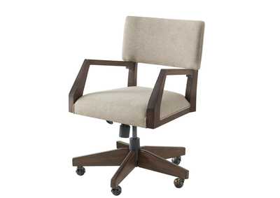 Image for Sheffield Rich Tobacco Upholstered Desk Chair 1in