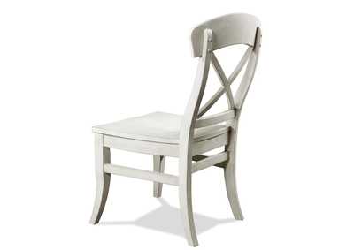 Image for Southport Smokey White X-back Side Chair 2in [Set of 2]