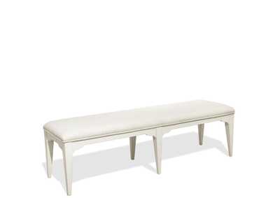 Image for Myra Paperwhite Upholstered Dining Bench