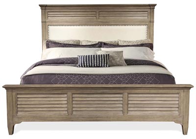 Image for Myra Natural Queen/Full Upholstered Storage Bed