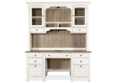 Image for Myra Natural/paperwhite Credenza Hutch