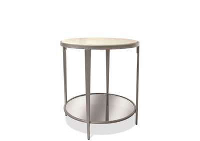 Image for Wilshire White Sands Round End Table