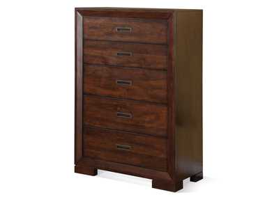 Image for Riata Warm Walnut 5-drawer Chest