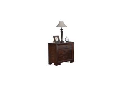 Image for Riata Warm Walnut 3-drawer Nightstand