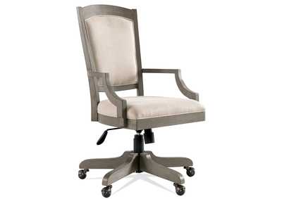Sloane Gray Wash Upholstered Desk Chair 1in