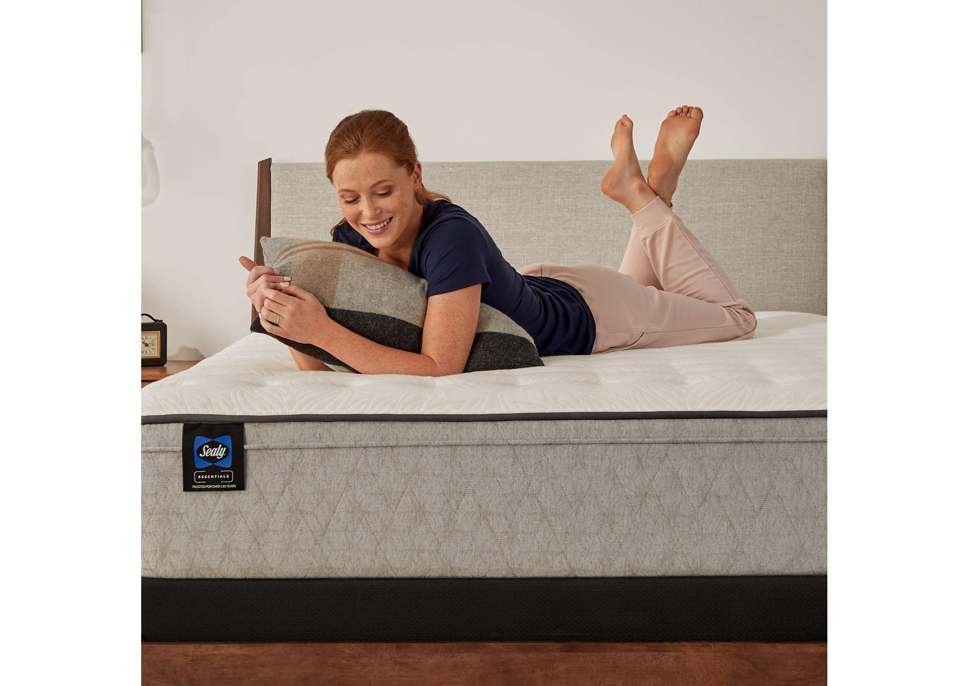 Deaton II Soft Faux Euro Top Queen Mattress,Sealy