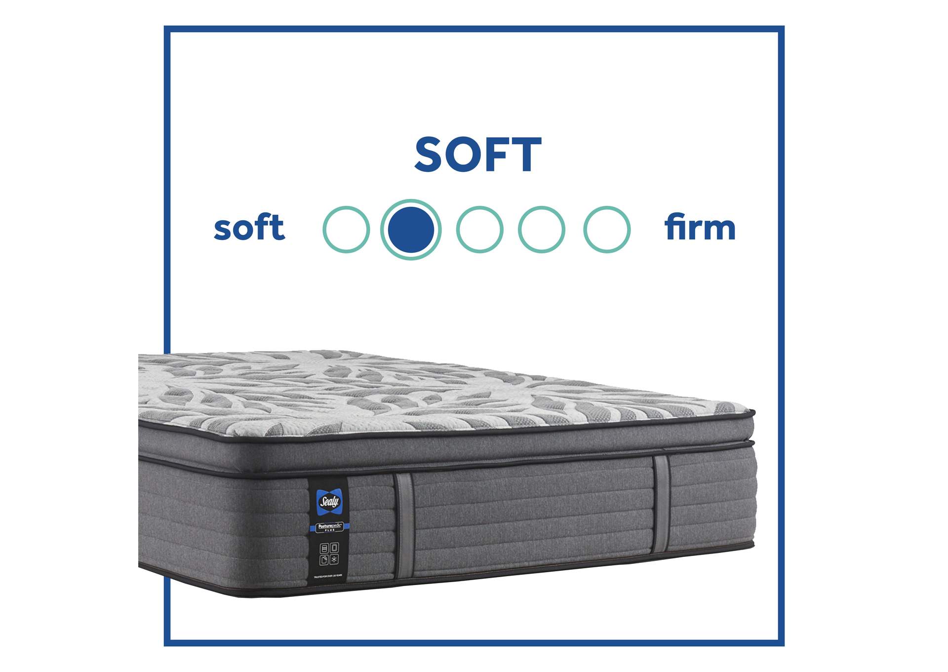 Satisfied II Soft Pillow Top King Mattress,Sealy