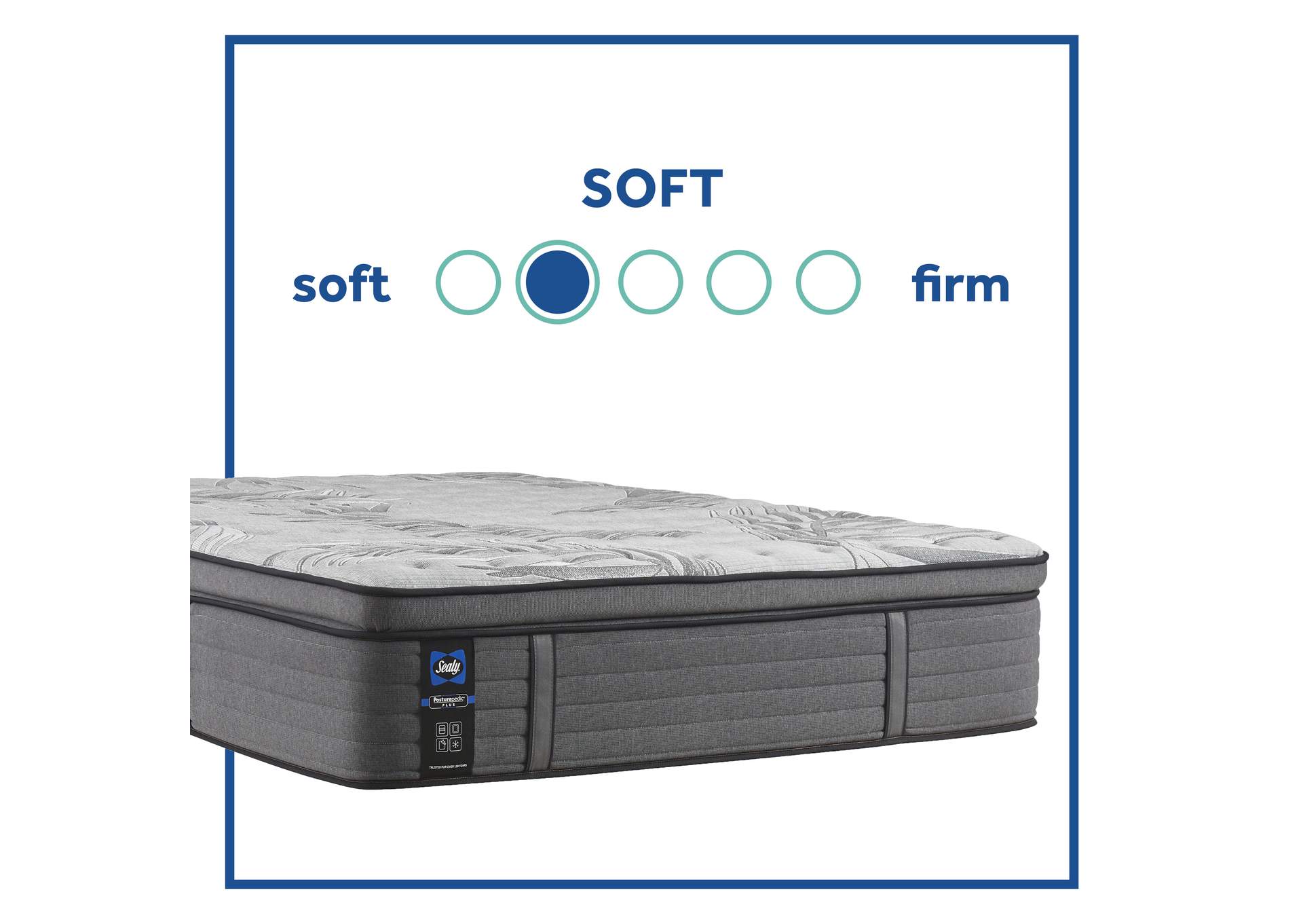 Determination II Soft Pillow Top Queen Mattress,Sealy