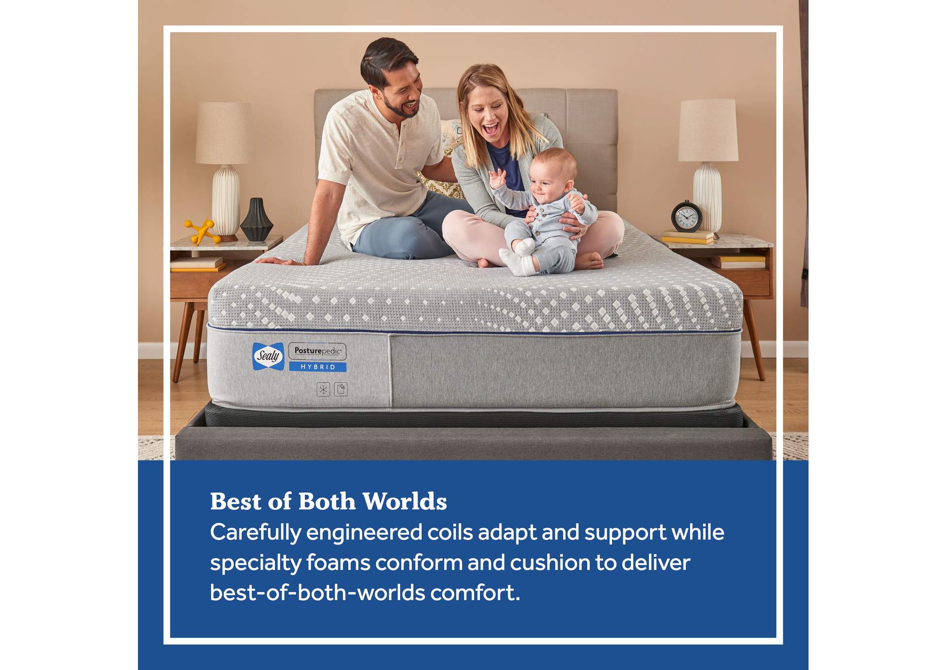 Brightwell Firm Hybrid King Mattress,Sealy