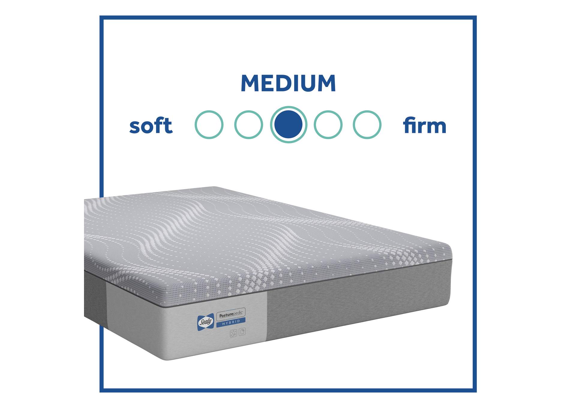 Paterson Medium Hybrid Split King / Cal King Mattress,Sealy