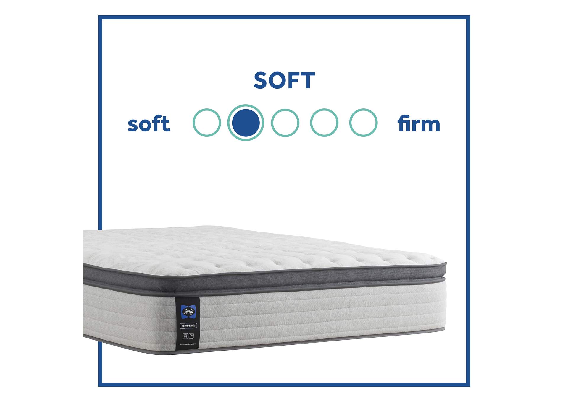 Garner II Soft Euro Pillow Top Twin Mattress,Sealy