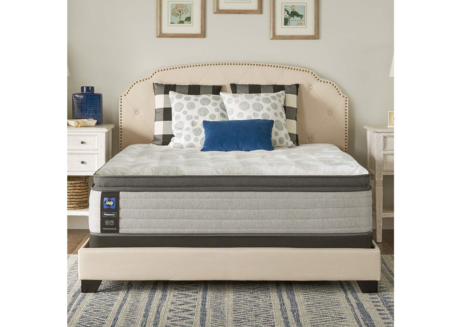 Diggens Soft Euro Pillow Top Queen Mattress,Sealy