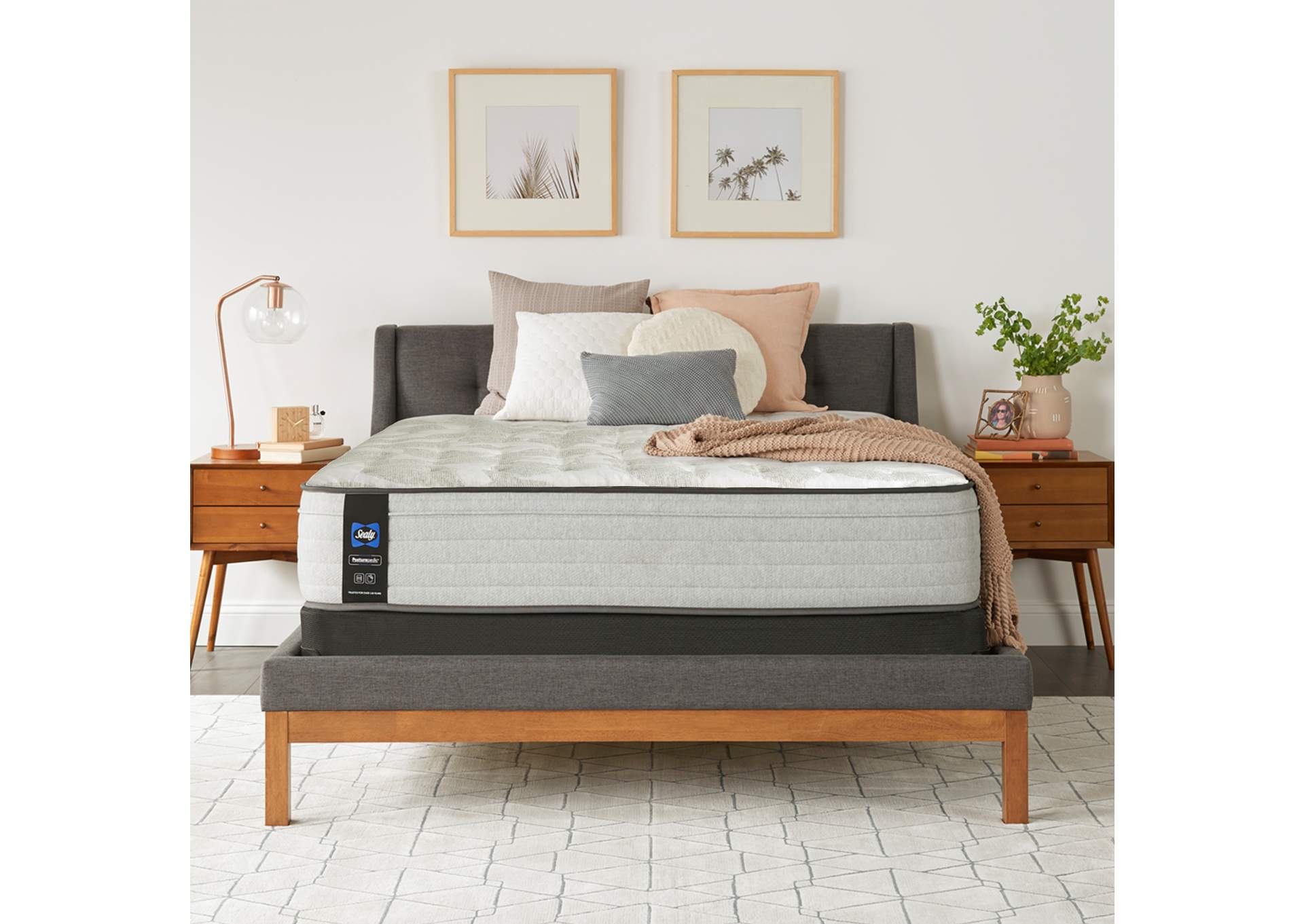 Diggens Firm Faux Euro Top Cal King Mattress,Sealy