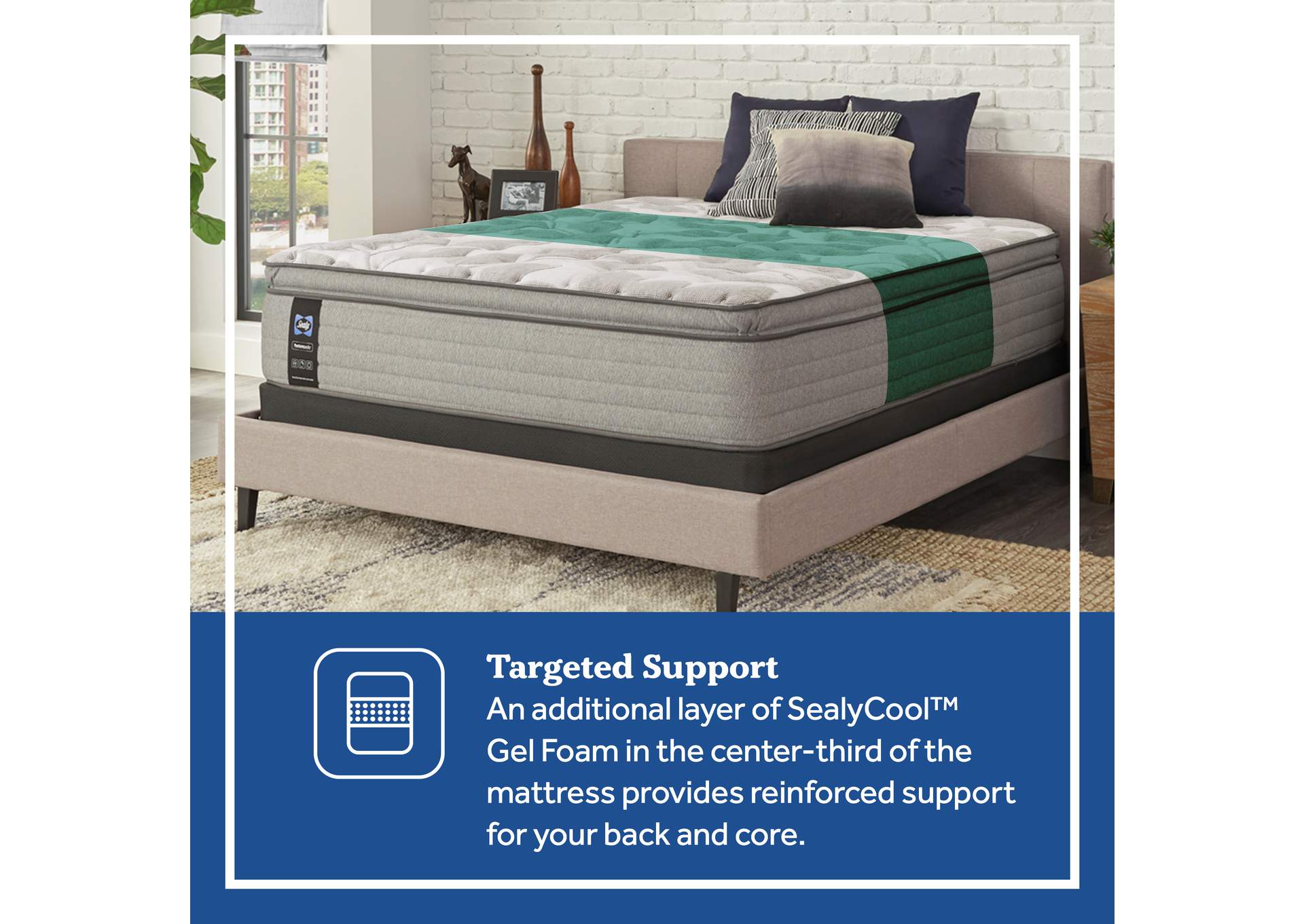 Red Maple Soft Euro Pillow Top Full Mattress,Sealy