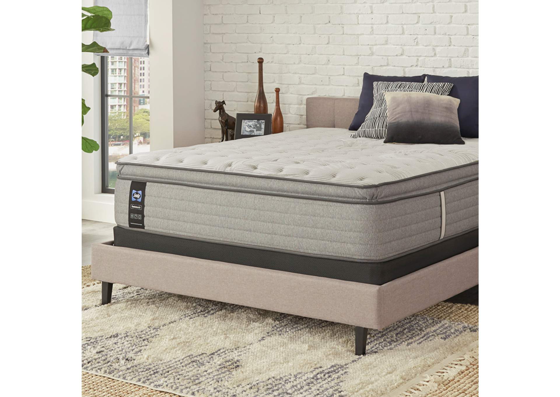 Dantley Medium Euro Pillow Top Cal King Mattress,Sealy